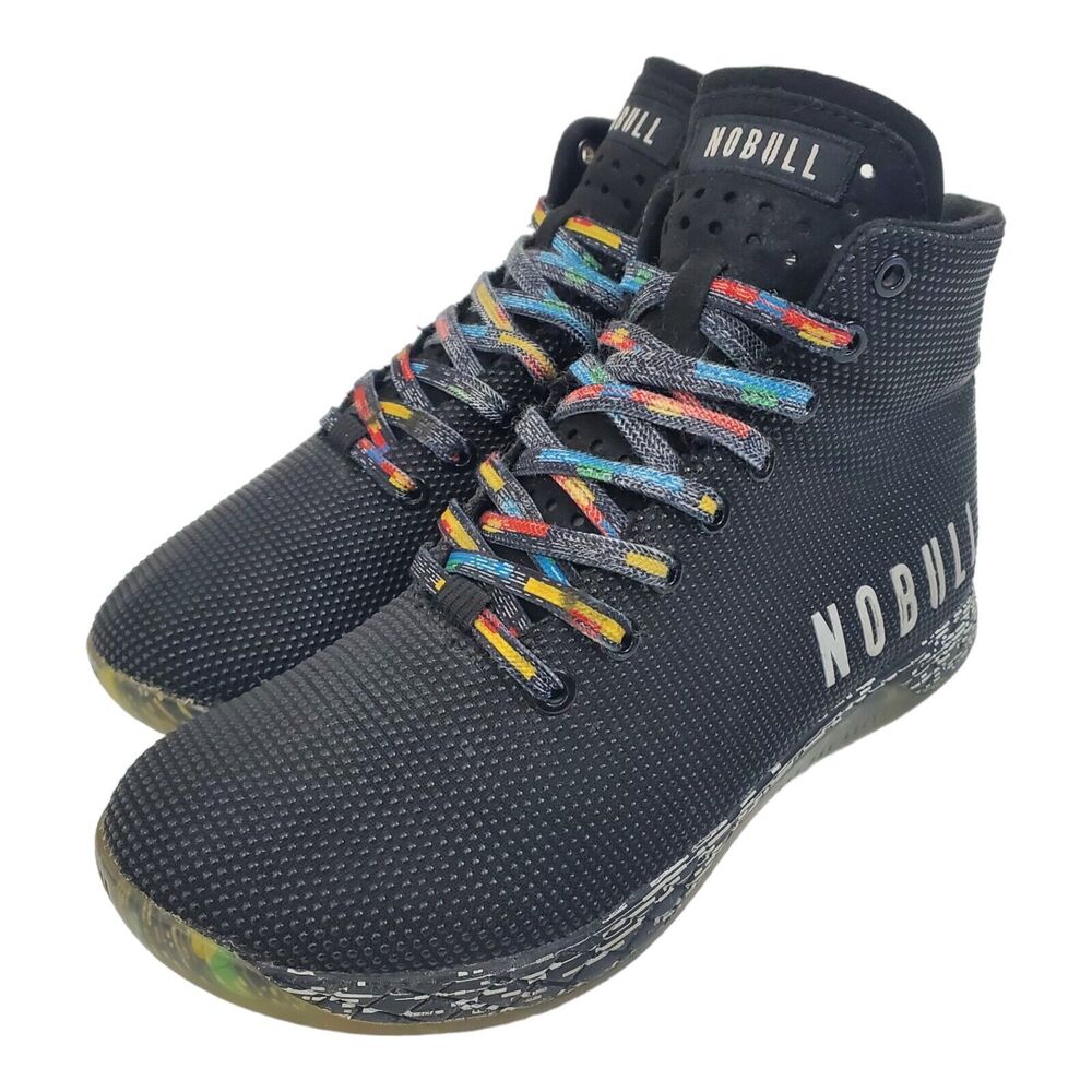 NOBULL Shoes SUPERFABRIC TRAINER Mens Size 7 Black High-Top Athletic Sneaker